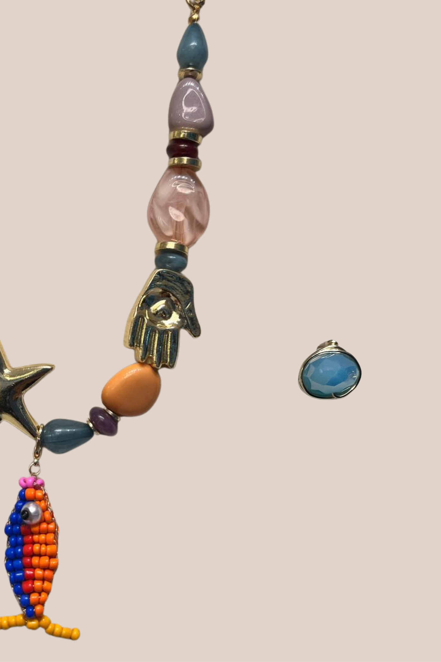 Collar y Aretes Pescado