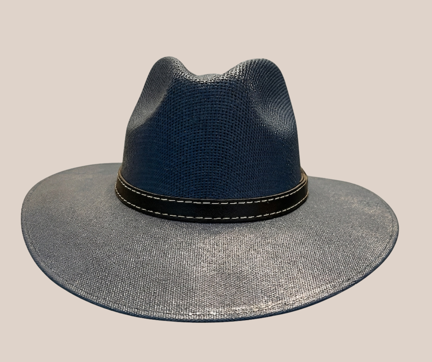 Sombrero Yute Azul