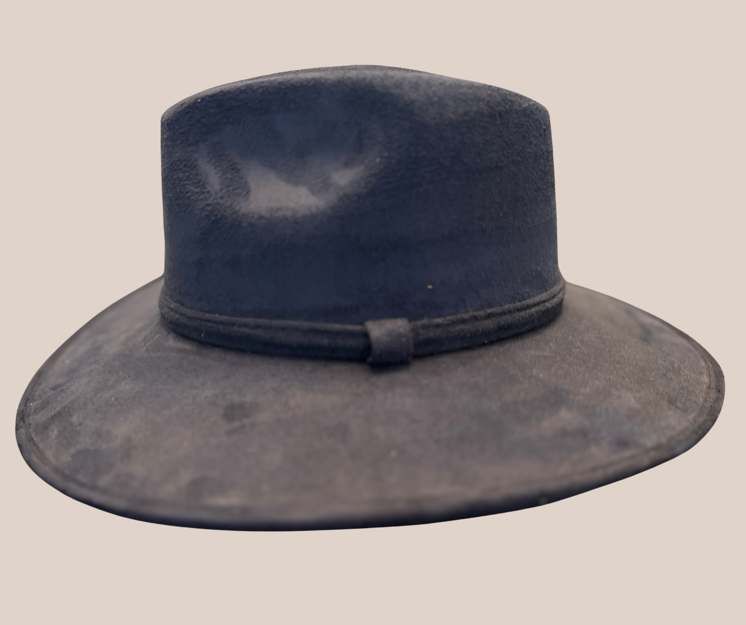 Sombrero Gamuza Azul Marino