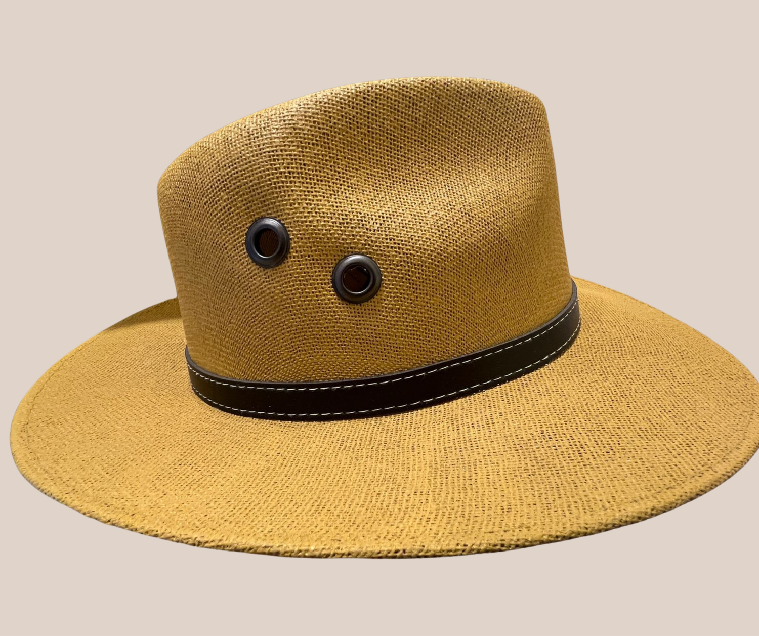 Sombrero de Yute Mostaza Claro