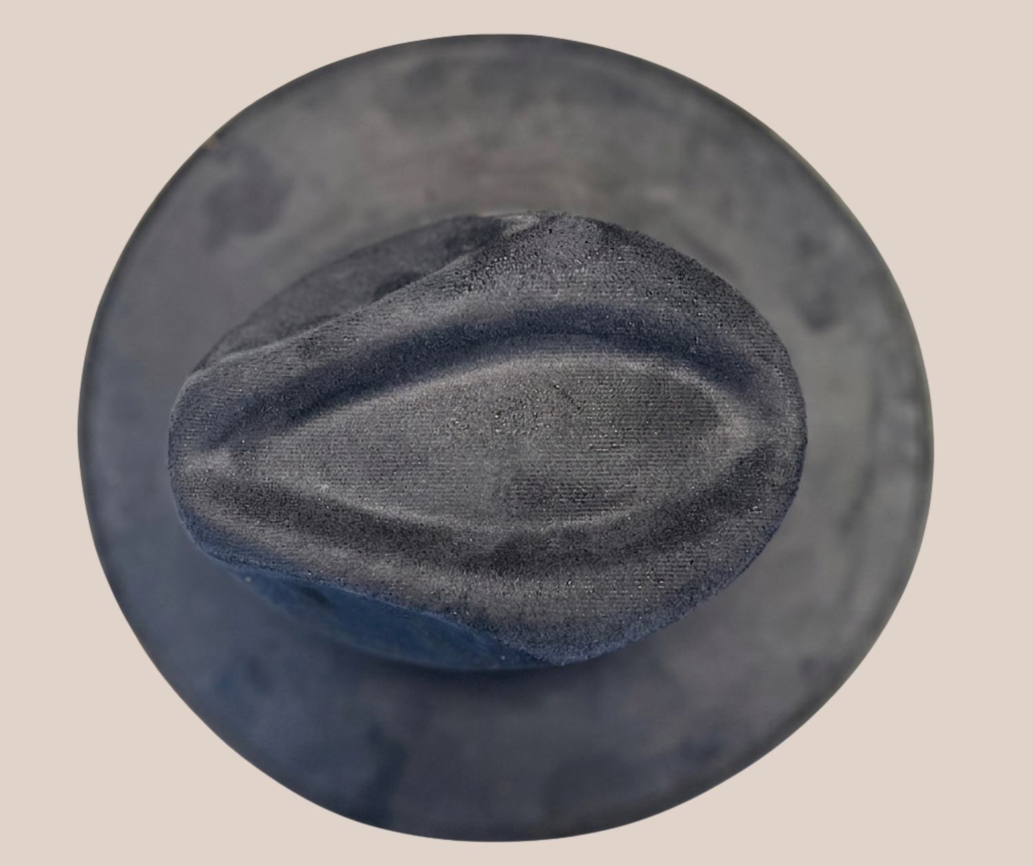 Sombrero Gamuza Azul Marino