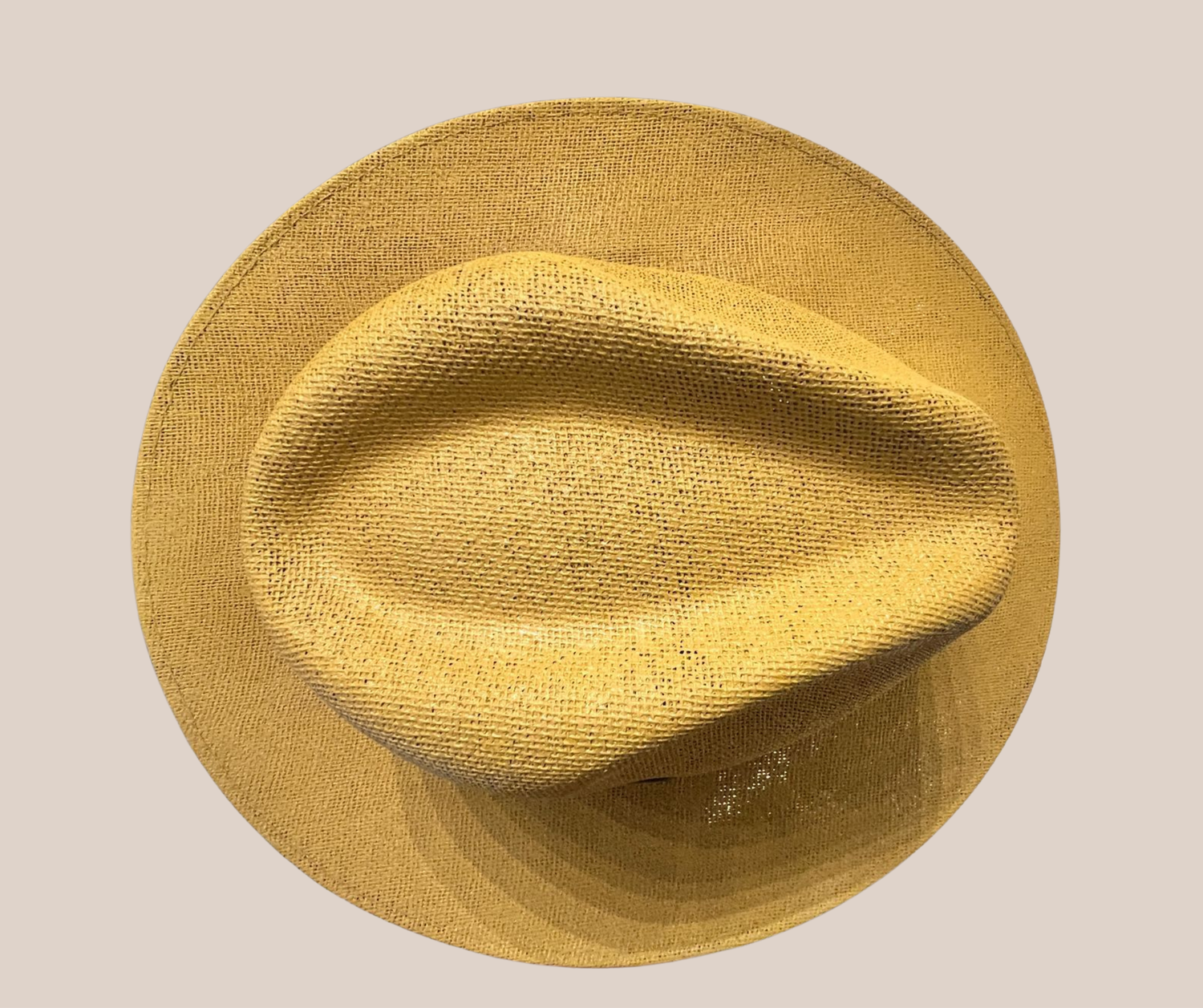 Sombrero de Yute Mostaza Claro