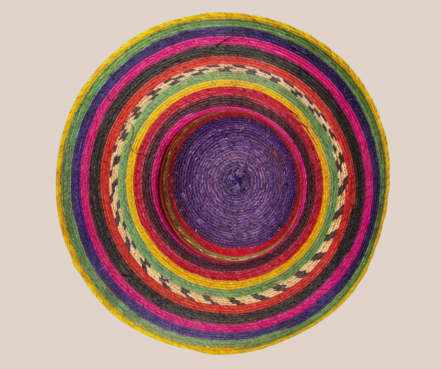 Bolsa y Sombrero de Palma Varios Colores