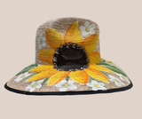 Bolsa de Palma Verde y Sombrero Pintado Girasoles