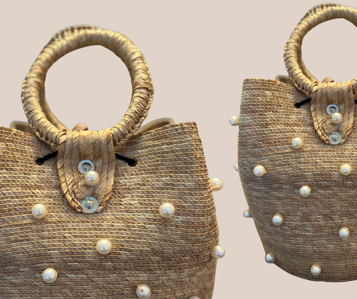 Bolsa de Palma con Perlas