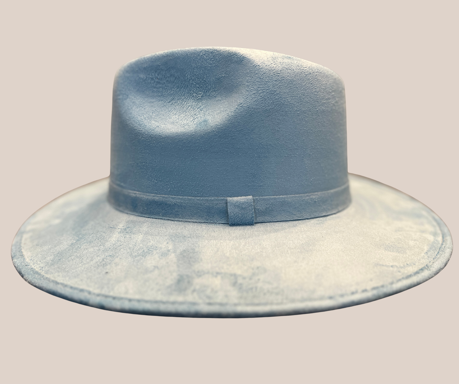 Sombrero Gamuza Azul Cielo