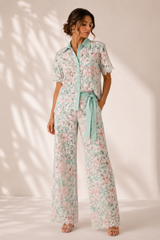 Conjunto Menta Floral
