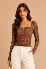 BLUSA LUNARES CAFE