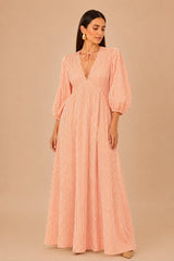 Vestido de Rayas Naranjas