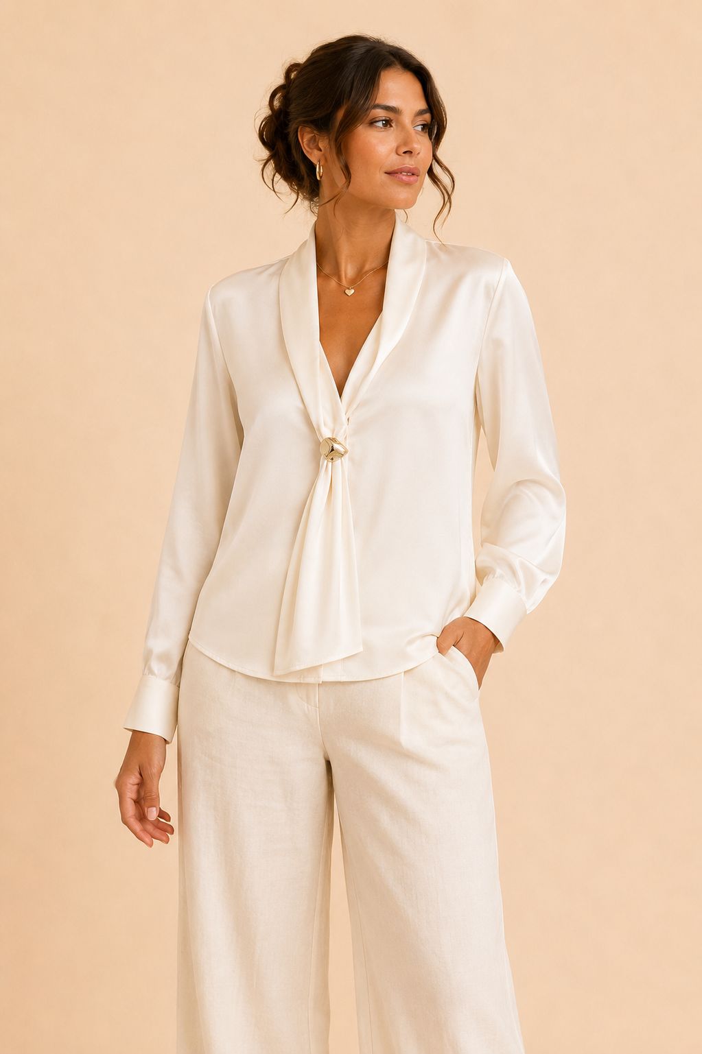 Blusa Satin Rose