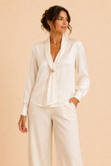 Blusa Satin Rose
