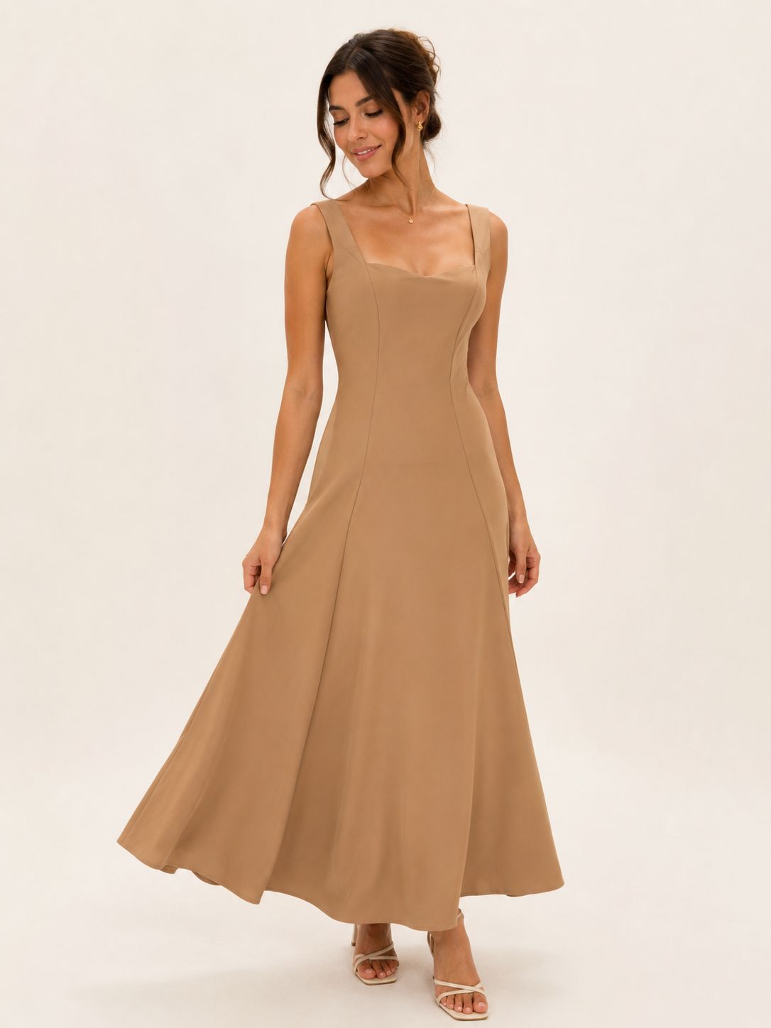 VESTIDO CAMEL GLOW