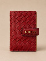 CARTERA GUESS ROJA TRENZADA